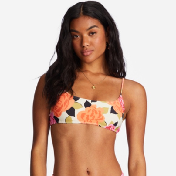Billabong Other - 🌸 BILLABONG 🌸 Magic Gardens Skinny Mini Crop Bikini Top